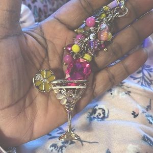 Martini/Margarita purse charm
